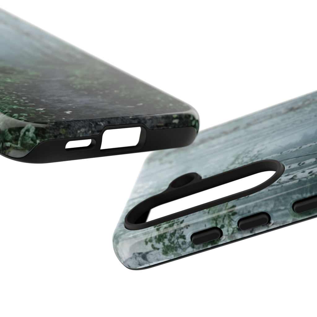 Twilight Birch Tree Path Phone Case