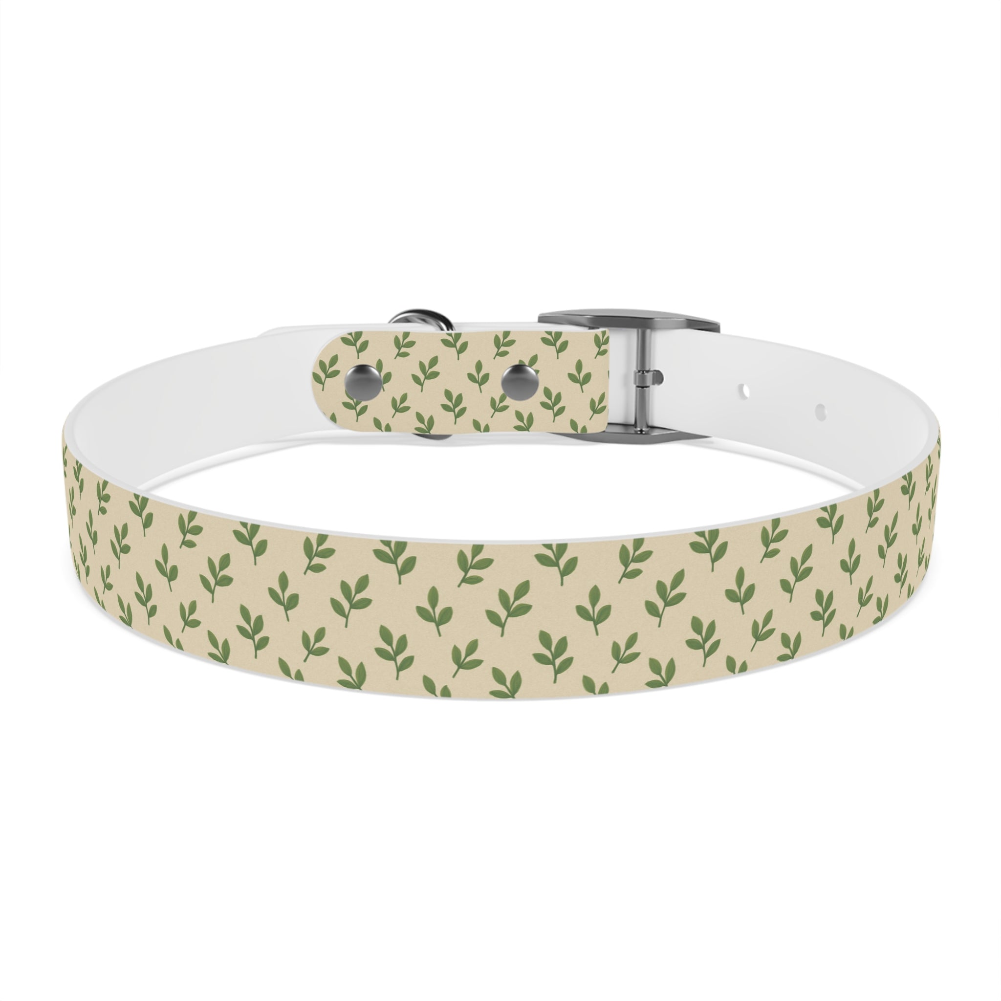 Tranquil Leaf Dog Collar pets with nature-inspired artwork - product view 21