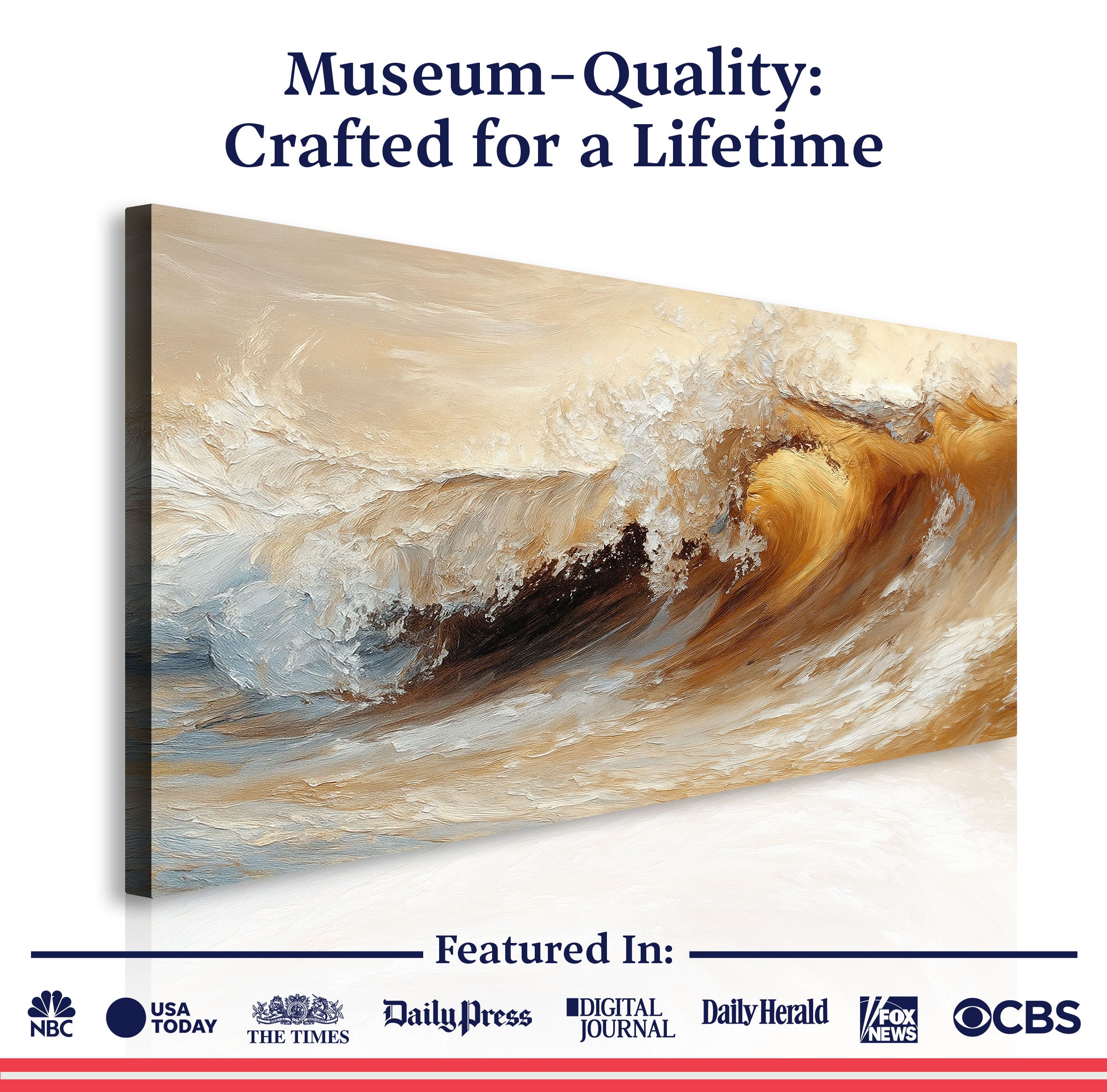 Ocean Wave Seascape Iii wall art with nature-inspired artwork - product view 6
