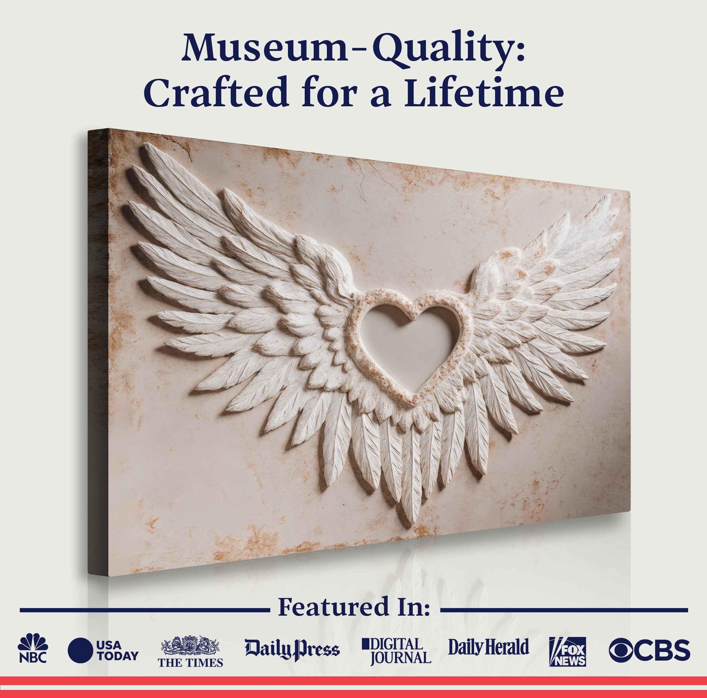 Wings of Love Abstract Ii wall art with nature-inspired artwork - product view 6