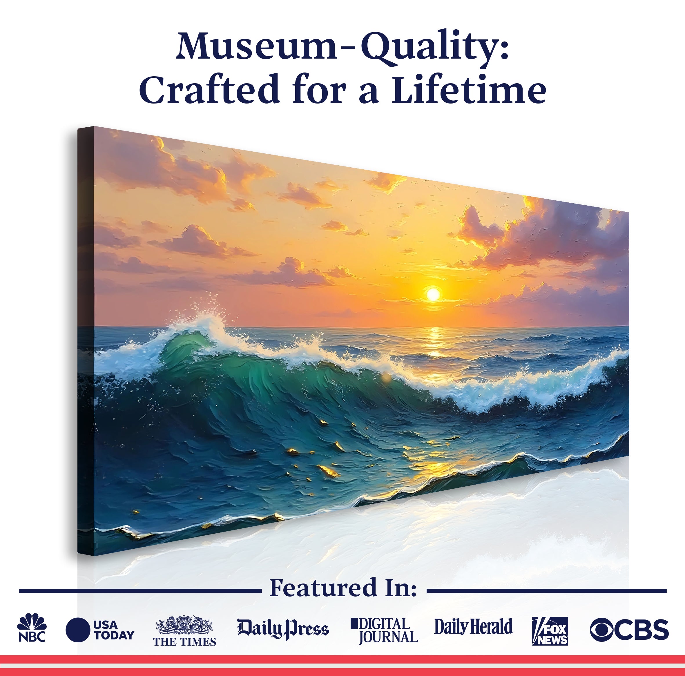 Waterscape Abstract Xii wall art with nature-inspired artwork - product view 6