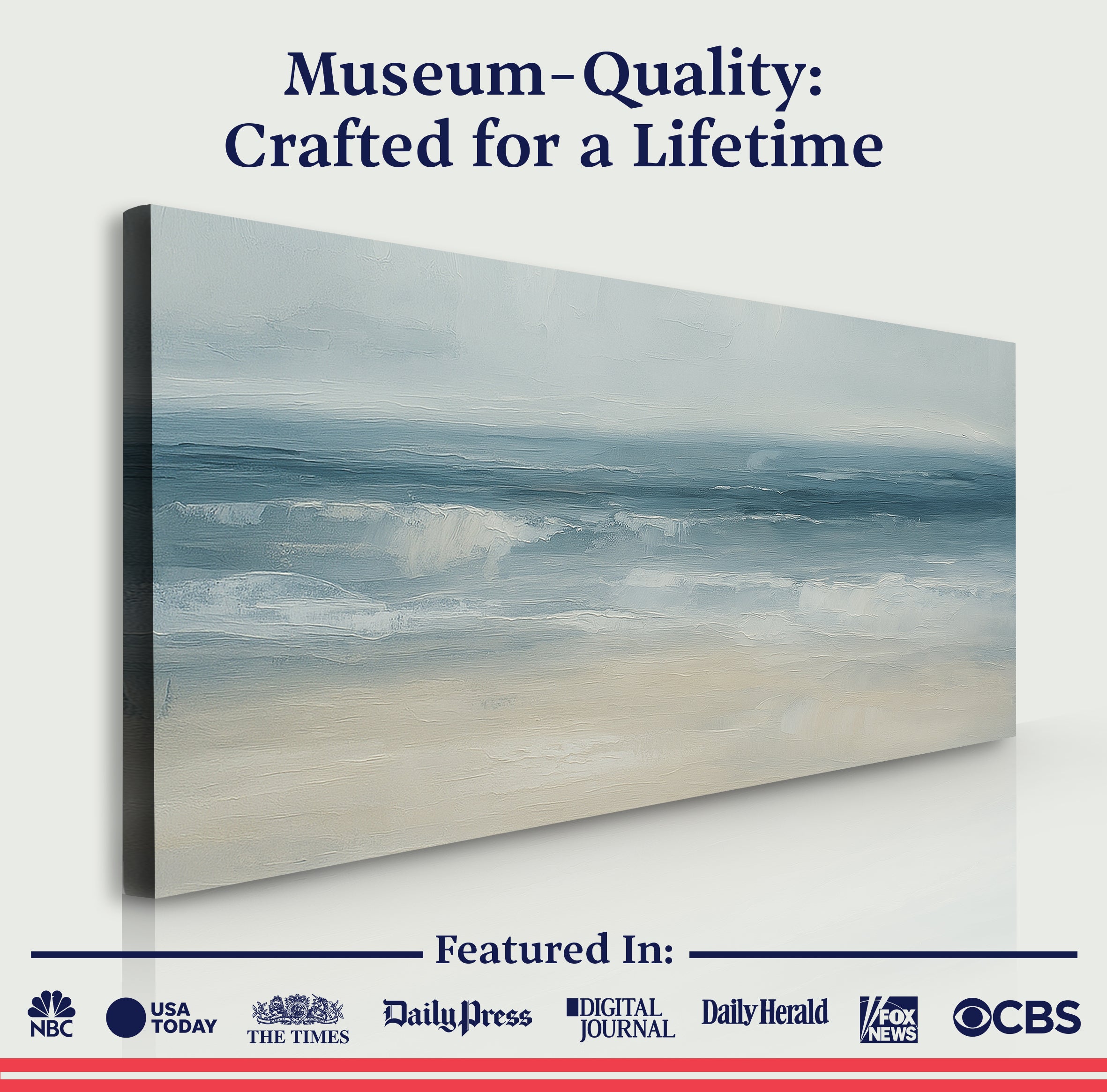 Waterscape Abstract Ix wall art with nature-inspired artwork - product view 6