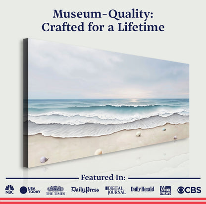 Serene Ocean Wave Coastal Iii wall art with nature-inspired artwork - product view 6