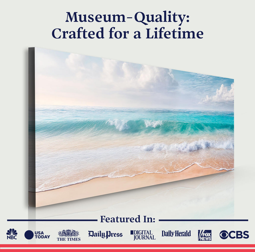 Serene Ocean Wave Coastal Xii wall art with nature-inspired artwork - product view 6