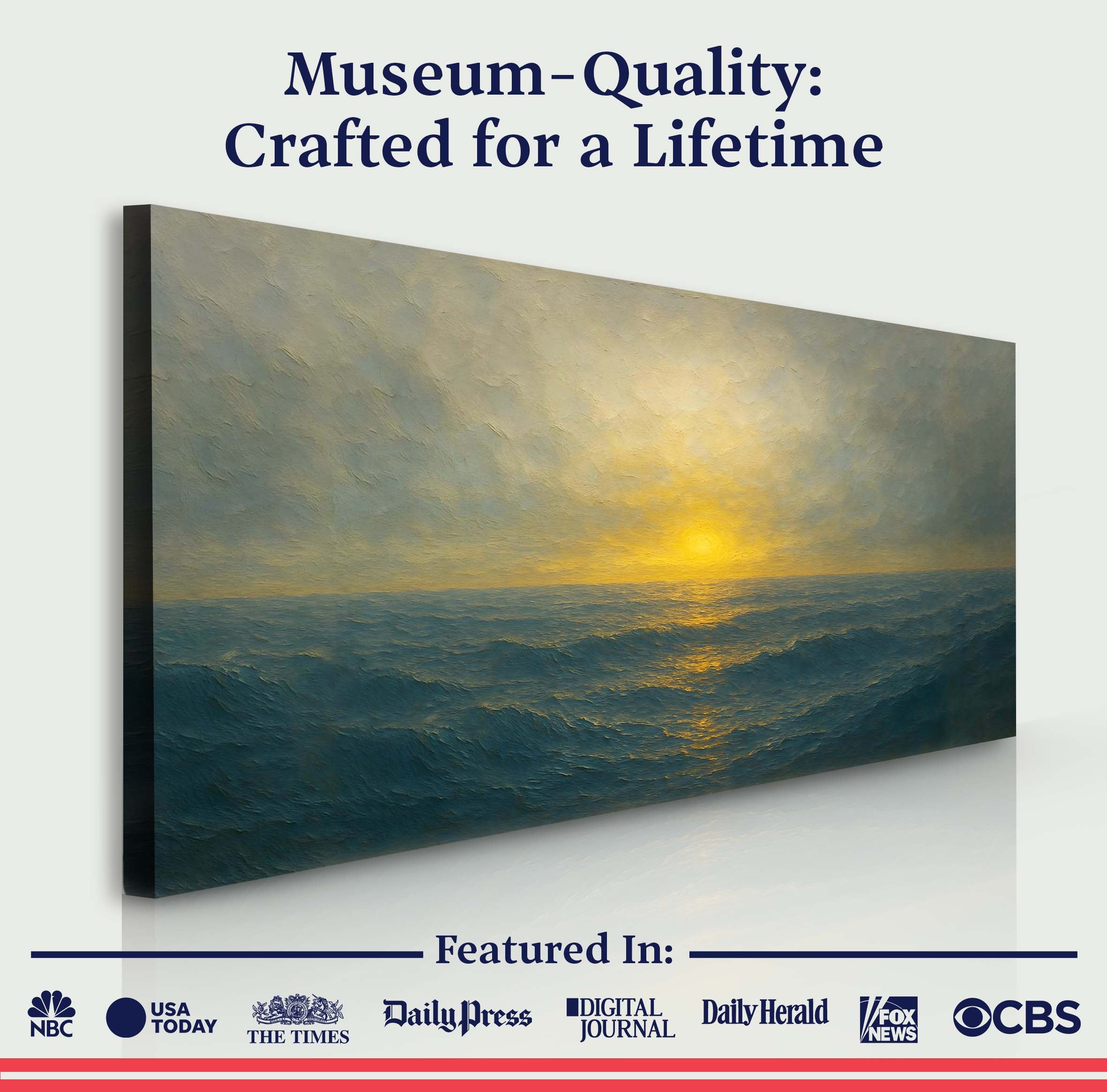Waterscape Abstract Iv wall art with nature-inspired artwork - product view 6
