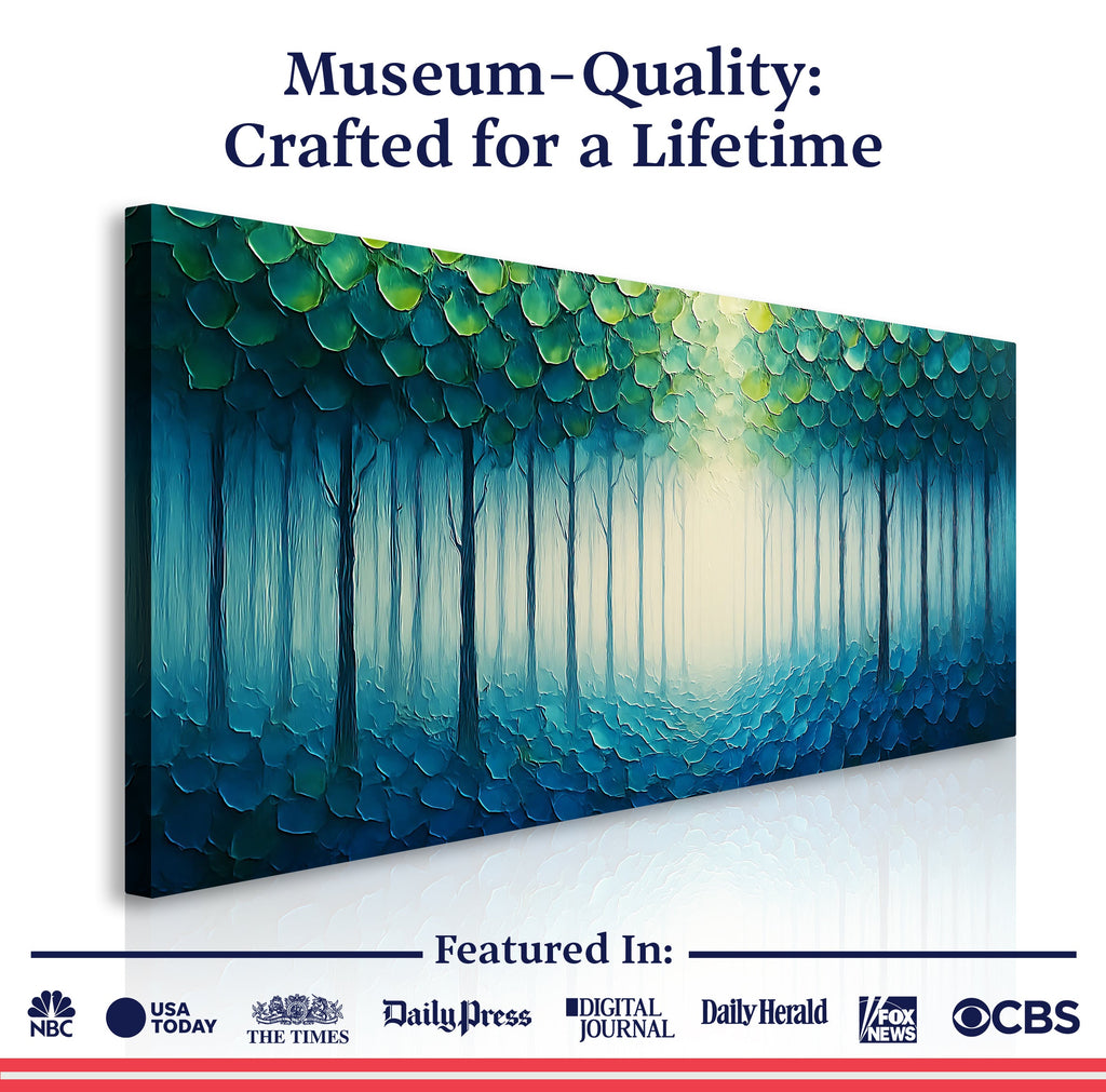 Forest Whispers Impasto wall art with nature-inspired artwork - product view 6