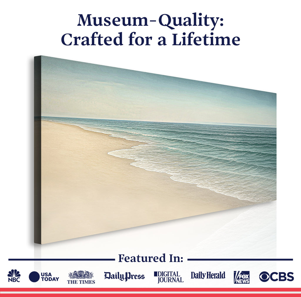 Beach Shoreline Coastal Ii wall art with nature-inspired artwork - product view 6