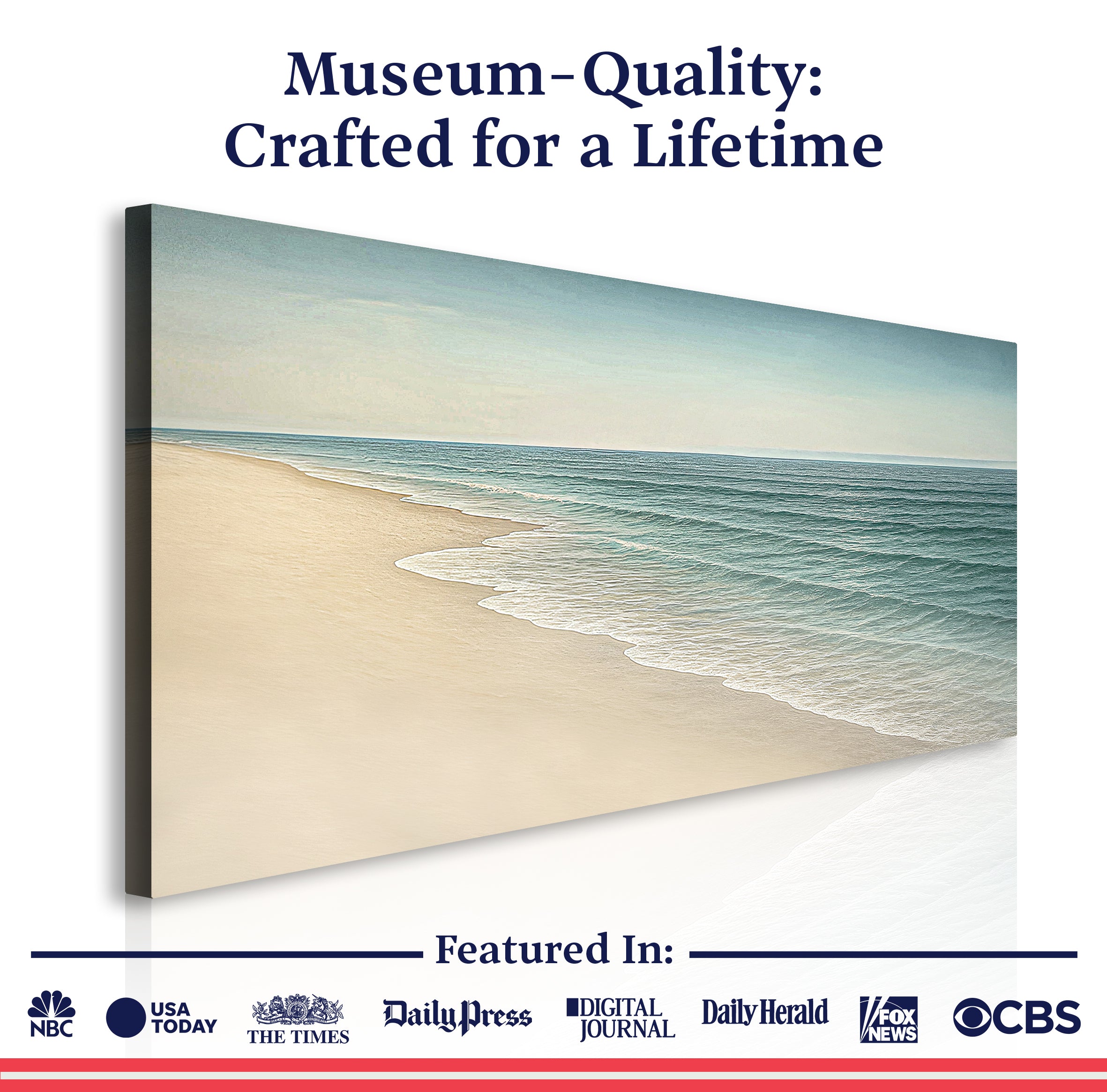 Beachside Bliss Coastal wall art with nature-inspired artwork - product view 6