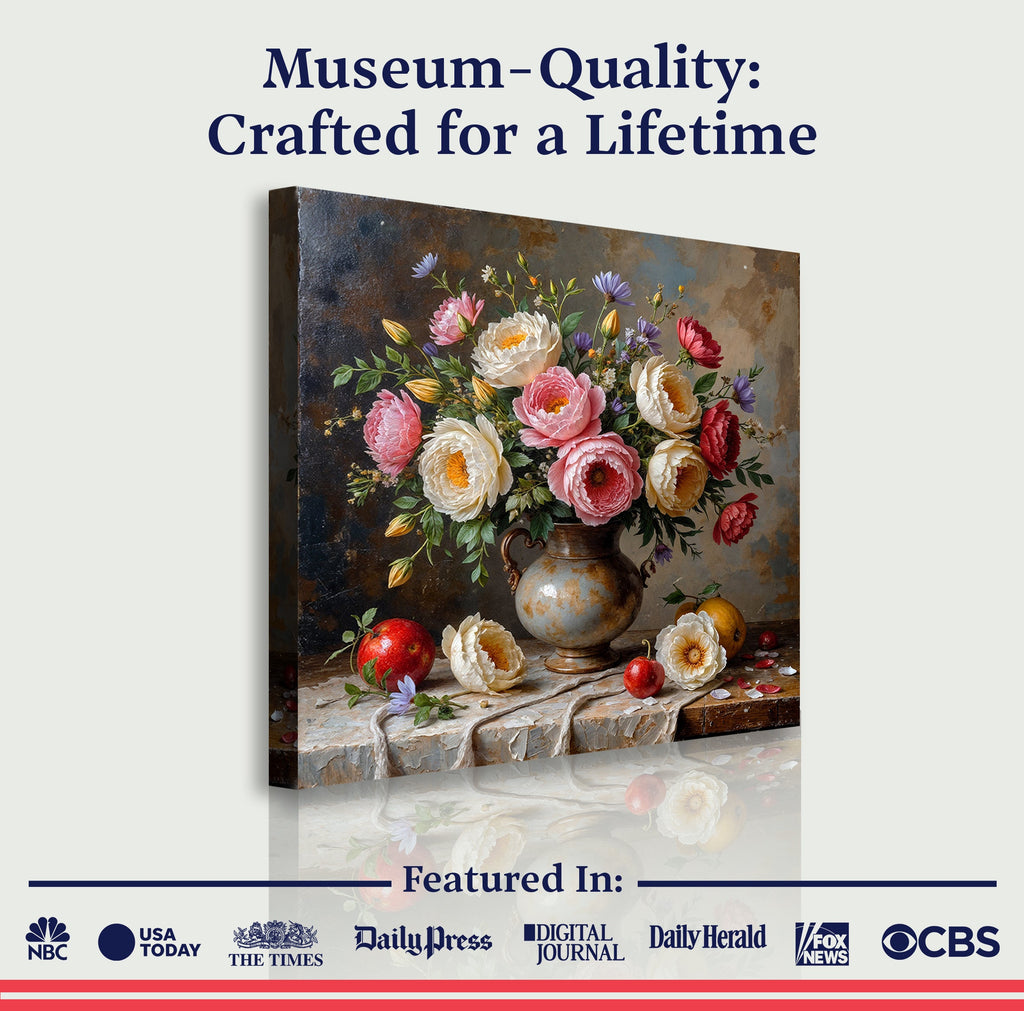Summer Bloom Vase wall art with nature-inspired artwork - product view 6