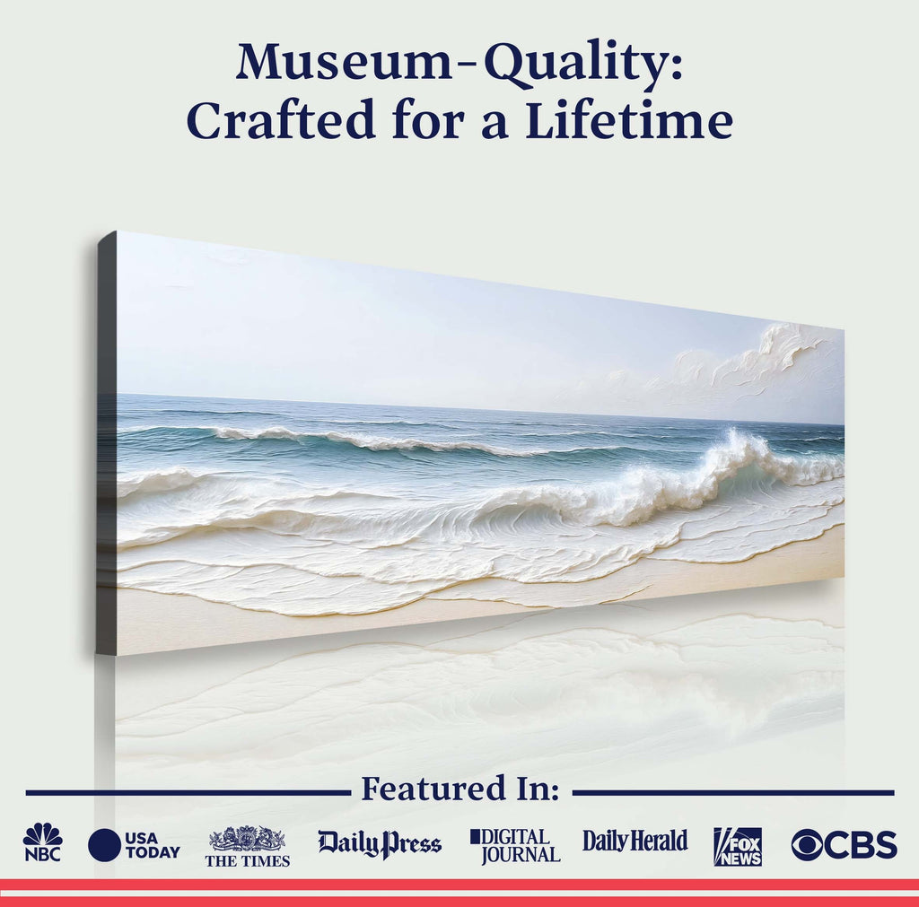Ocean Wave Seascape wall art with nature-inspired artwork - product view 6
