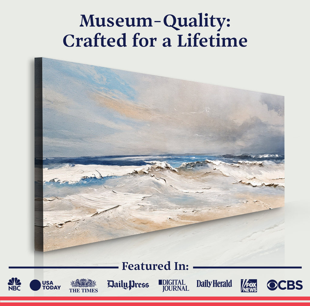 Serene Ocean Wave Coastal Ix wall art with nature-inspired artwork - product view 6