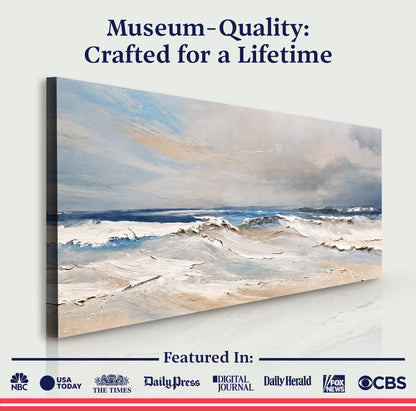 Serene Ocean Wave Coastal Ix wall art with nature-inspired artwork - product view 6