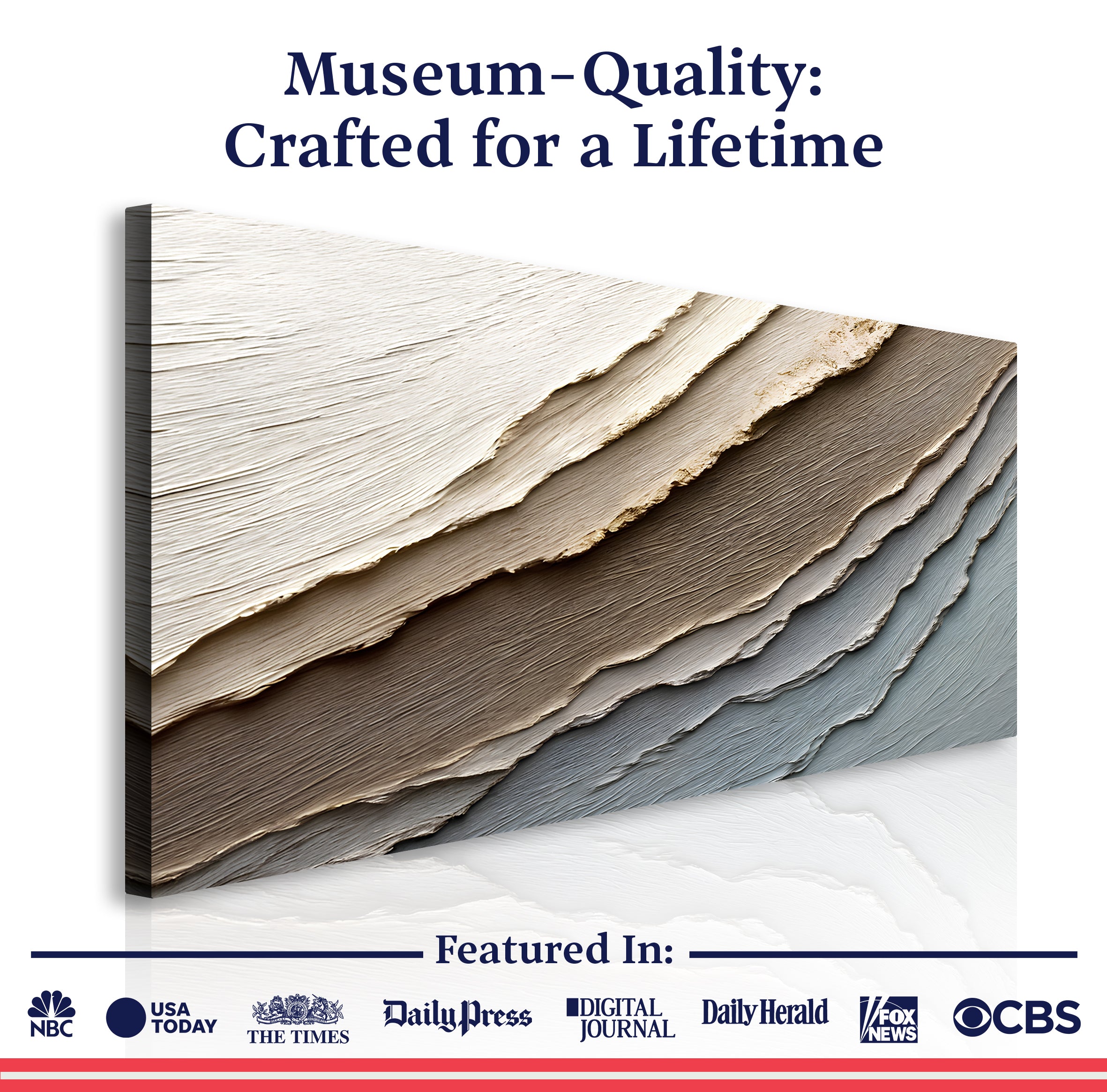 Abstract Earth Tones wall art with nature-inspired artwork - product view 6