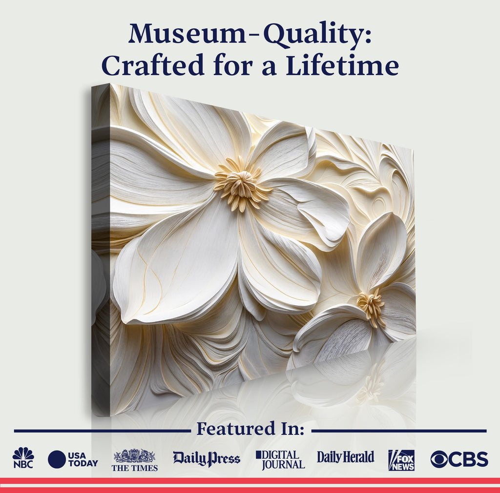 3d Minimalist Flower Ii wall art with nature-inspired artwork - product view 6