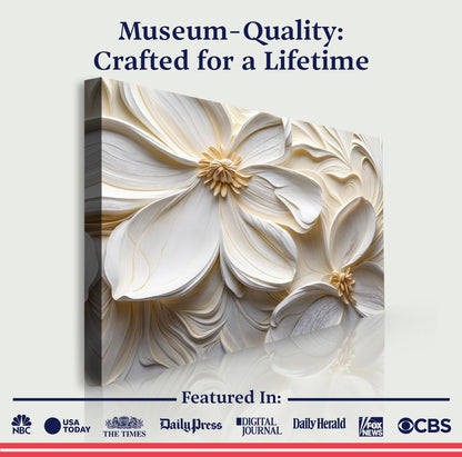 3d Minimalist Flower Ii wall art with nature-inspired artwork - product view 6