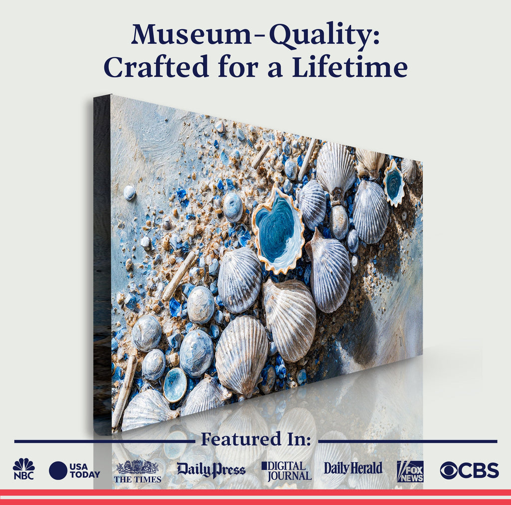 Sea Shells Modern Coastal Ii wall art with nature-inspired artwork - product view 6