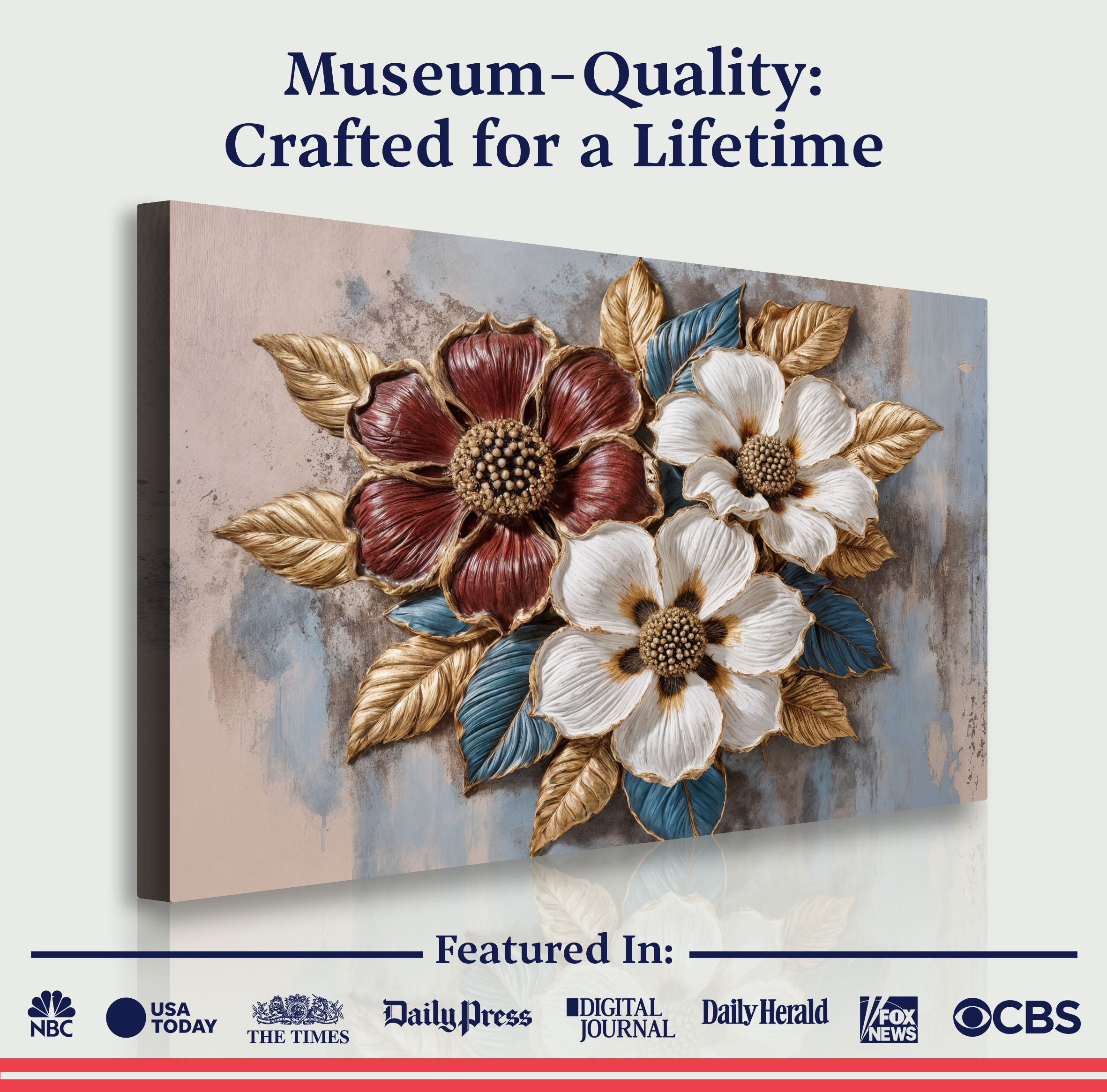 Floral Symphony Ii wall art with nature-inspired artwork - product view 6