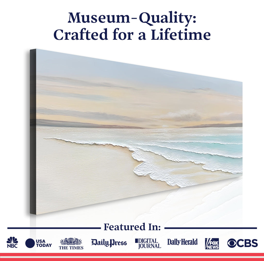 Serene Ocean Wave Coastal Iv wall art with nature-inspired artwork - product view 6