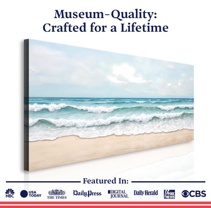 Serene Ocean Wave Coastal wall art with nature-inspired artwork - product view 6
