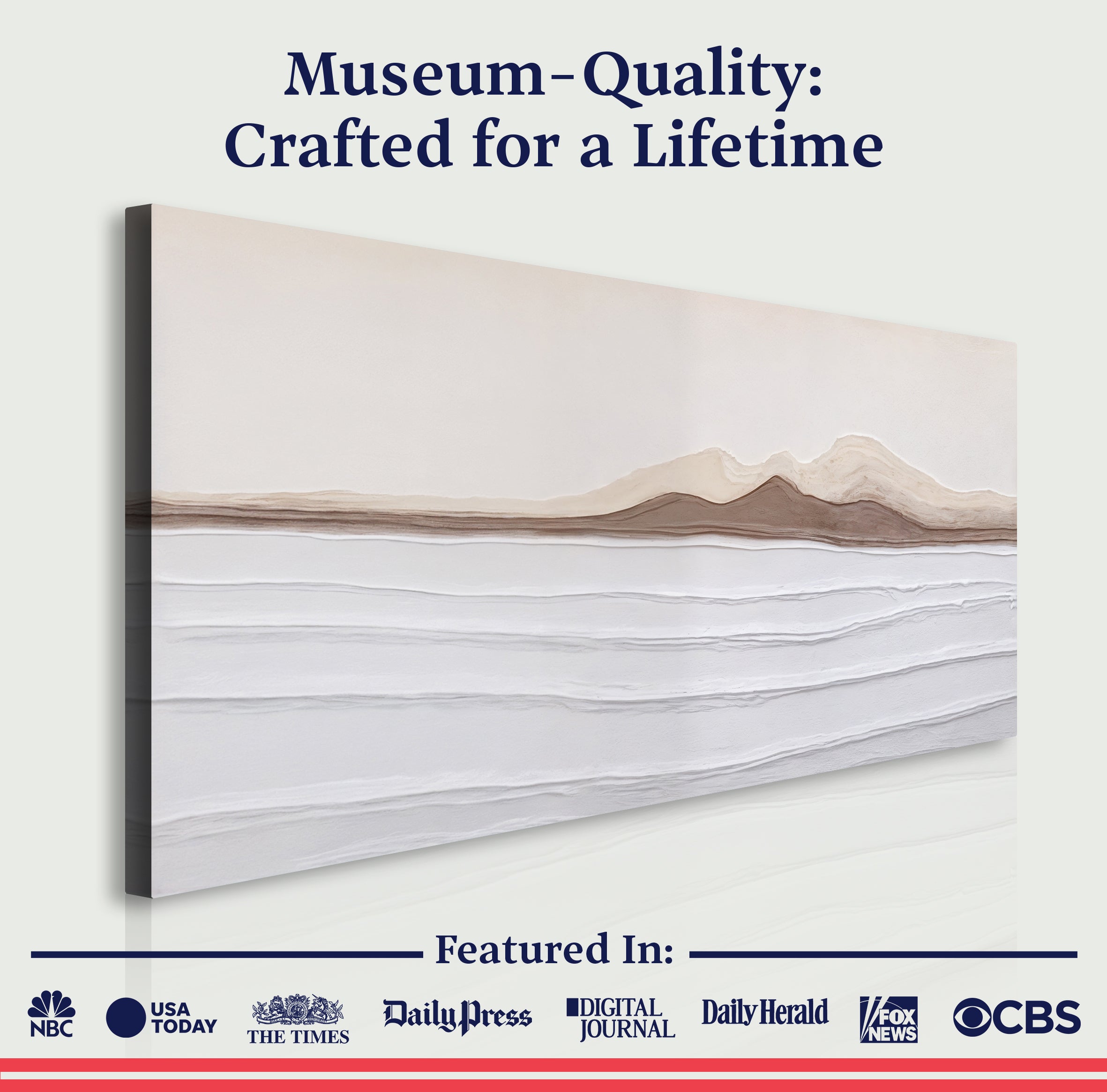 Earth Tone Abstract wall art with nature-inspired artwork - product view 6