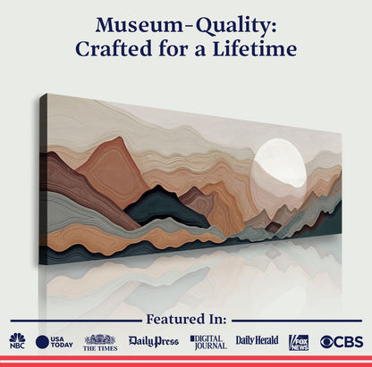 Abstract Mountains Landscape wall art with nature-inspired artwork - product view 6