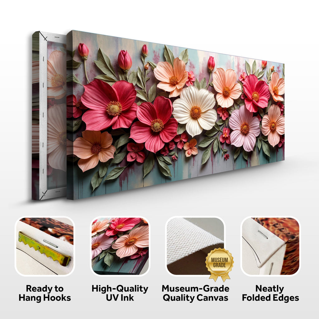Colorful Floral Realistic Ii wall art with nature-inspired artwork - product view 8
