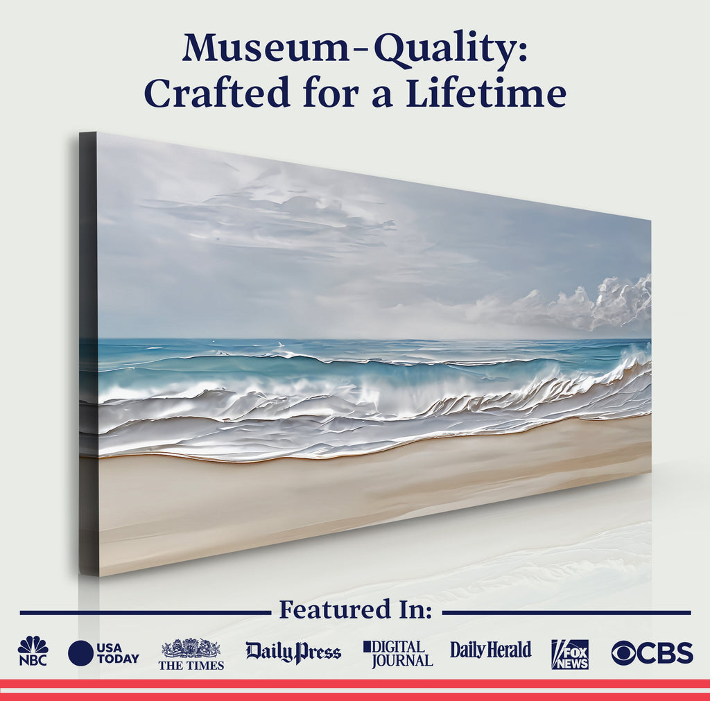 Serene Ocean Wave Coastal Vii wall art with nature-inspired artwork - product view 6