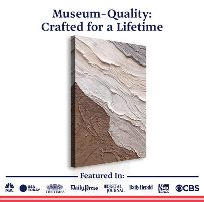Abstract Earthy Waves wall art with nature-inspired artwork - product view 6