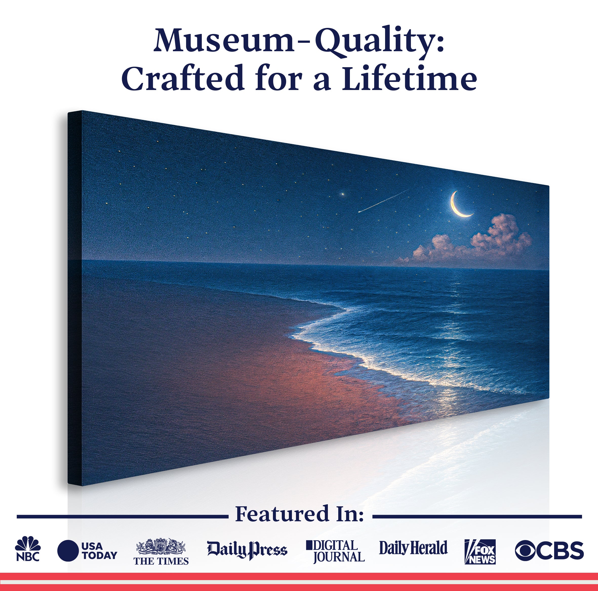 Beach Shoreline Coastal V wall art with nature-inspired artwork - product view 6