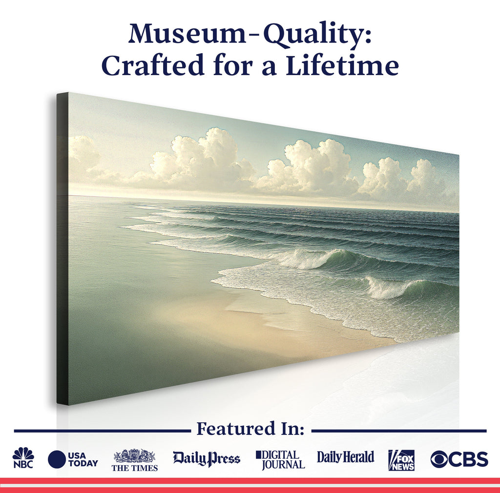 Beach Shoreline Coastal Vi wall art with nature-inspired artwork - product view 6