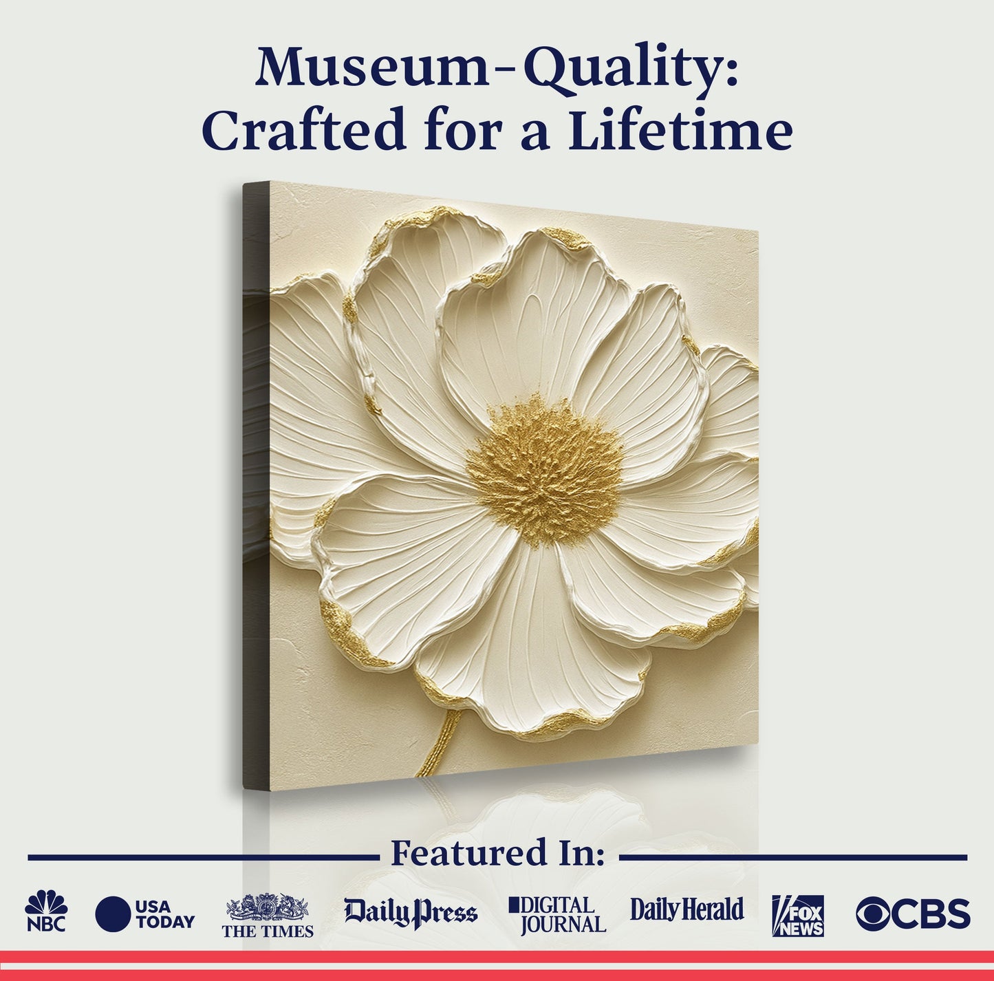Modern Abstract Flower wall art with nature-inspired artwork - product view 6