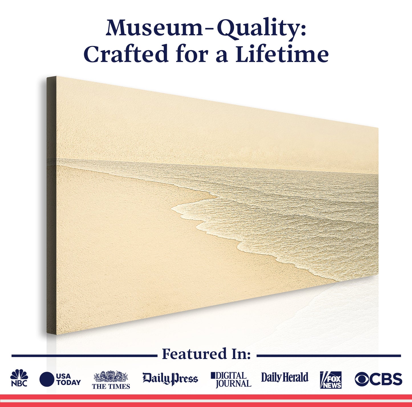 Beach Shoreline Coastal Iii wall art with nature-inspired artwork - product view 6