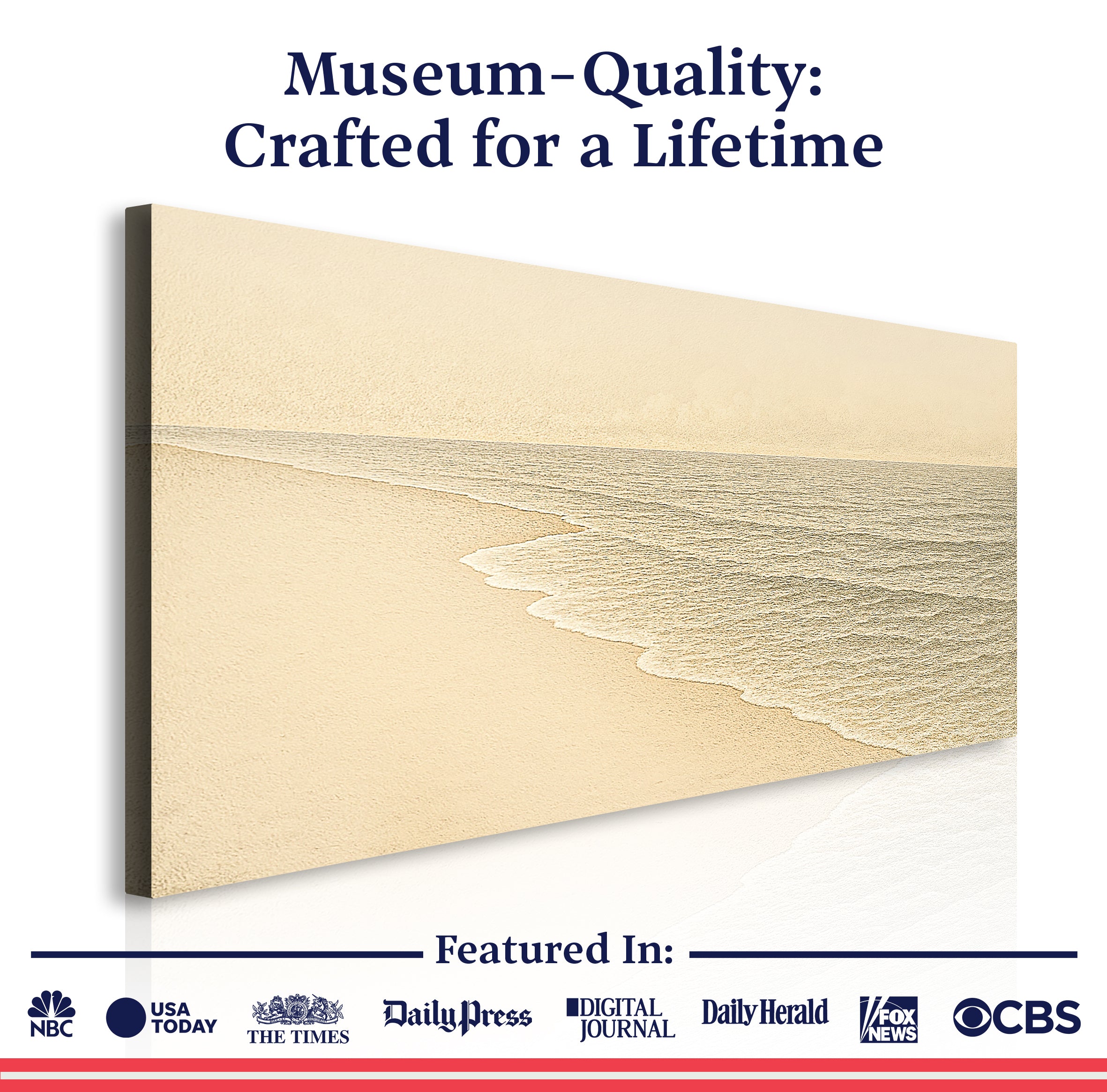 Beach Shoreline Coastal Iii wall art with nature-inspired artwork - product view 6