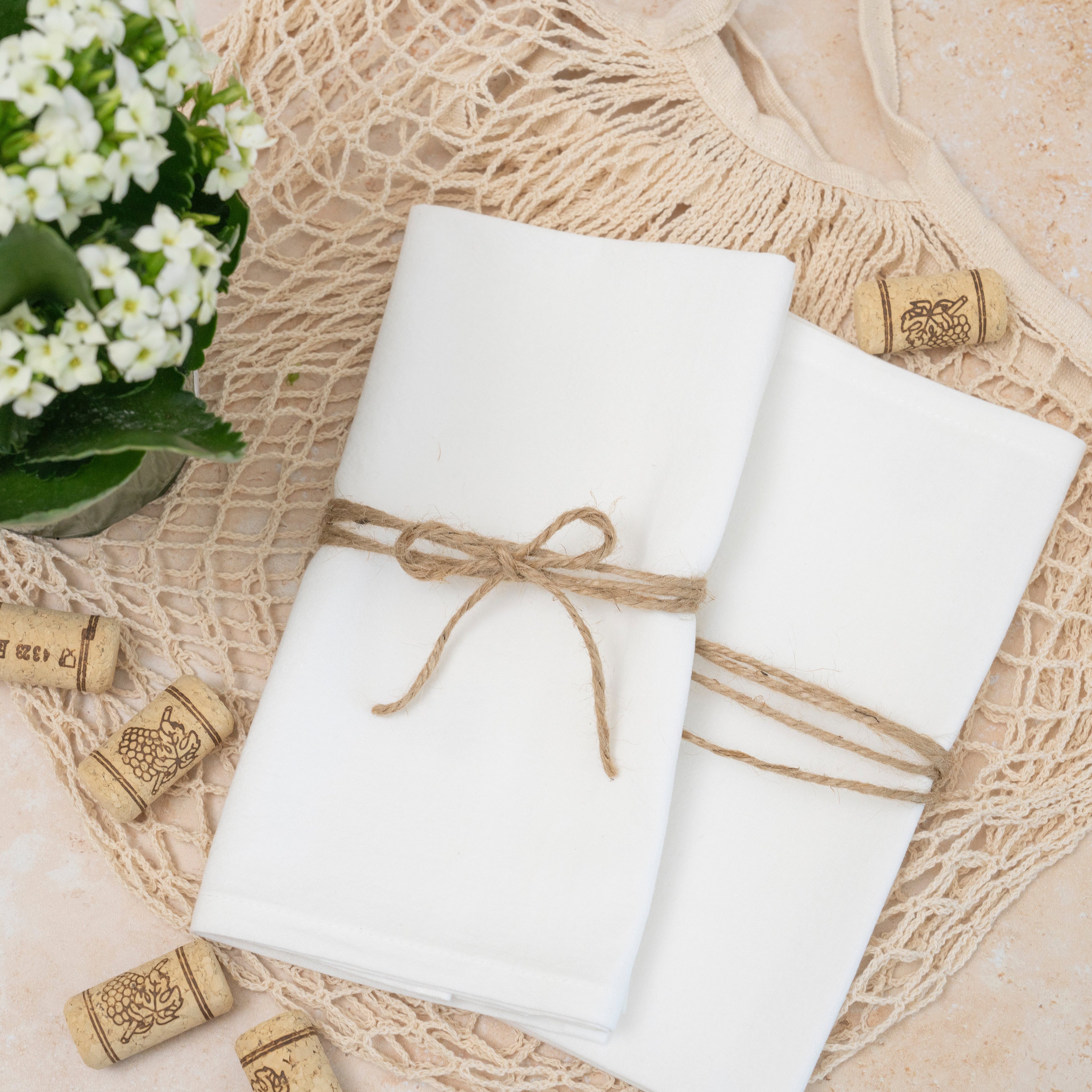Flour Sack Napkins uncategorized / needs cleanup with nature-inspired artwork - product view 3
