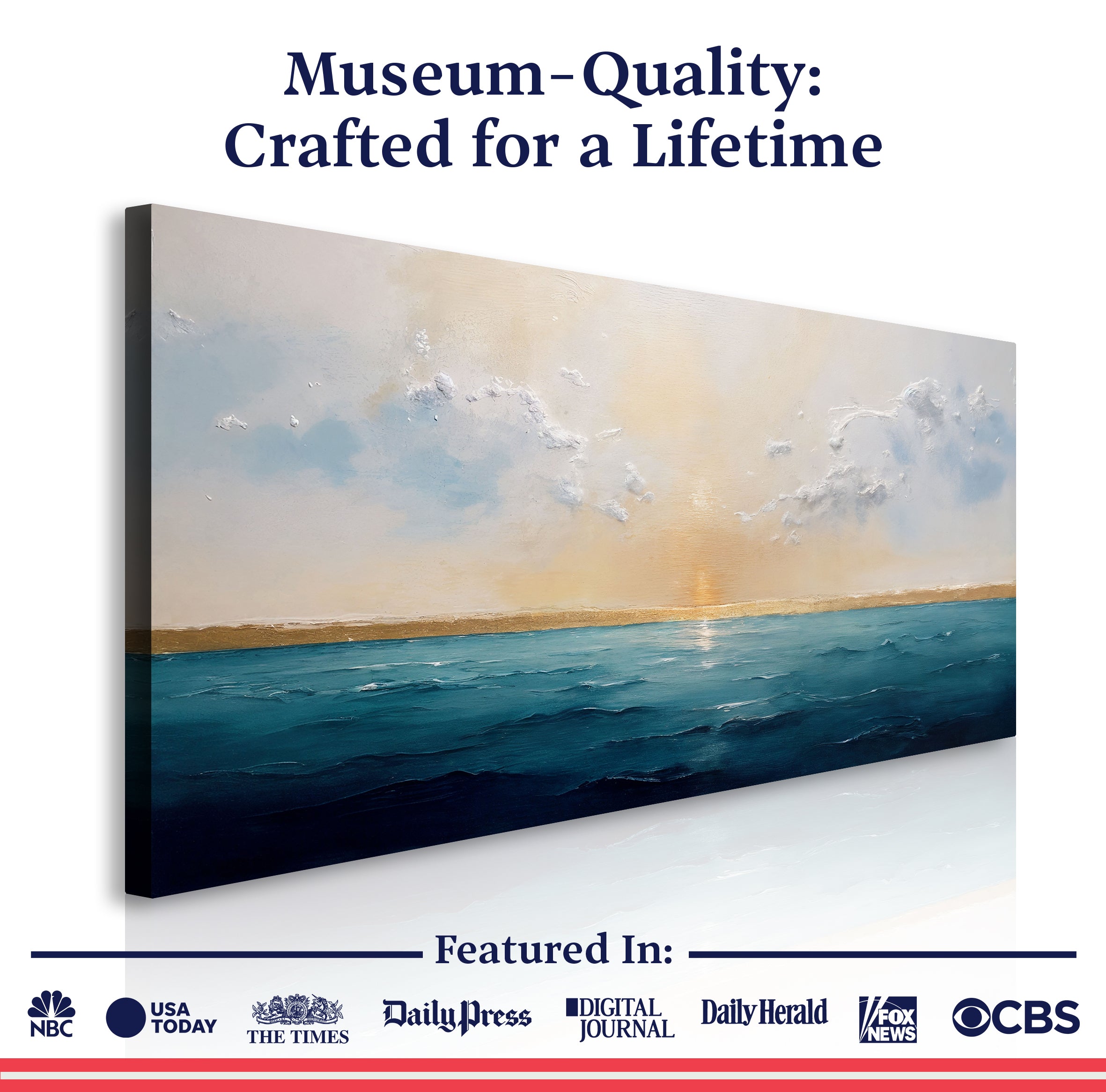 Waterscape Abstract Vi wall art with nature-inspired artwork - product view 6