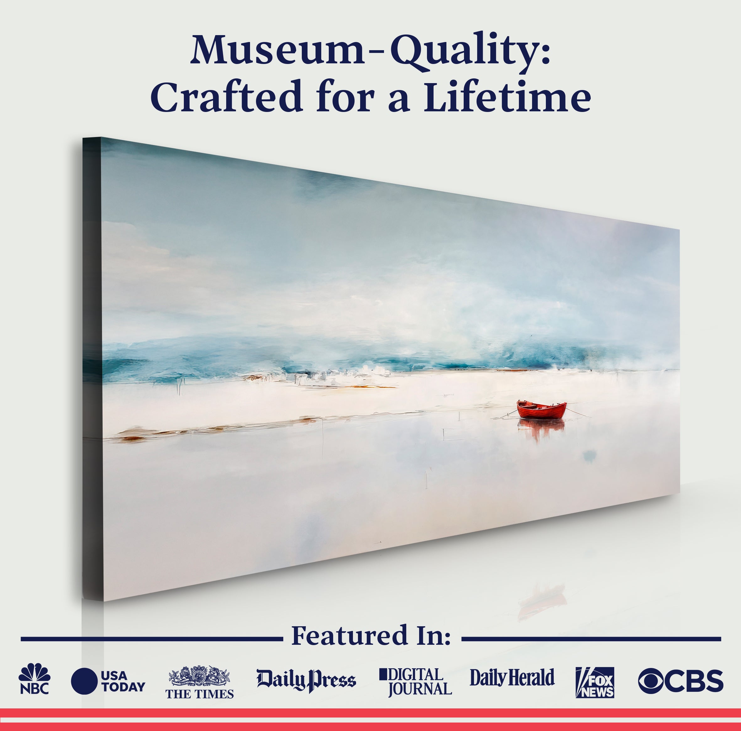 Misty Morning Abstract wall art with nature-inspired artwork - product view 6