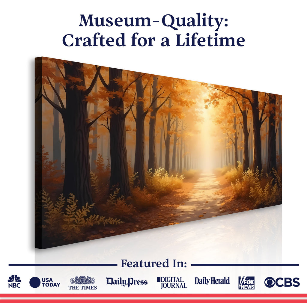Abstract Forest Landscape wall art with nature-inspired artwork - product view 6