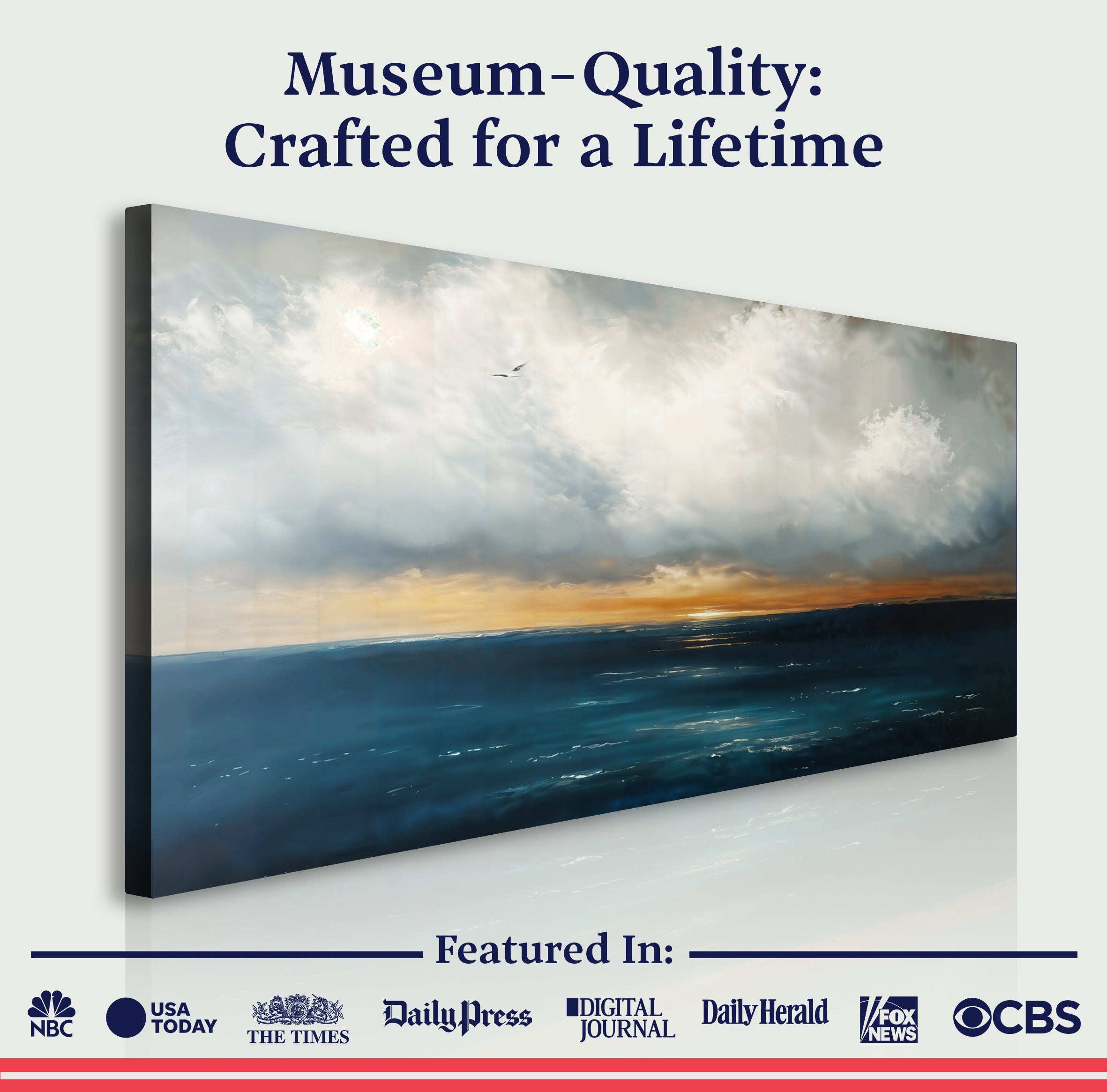 Waterscape Abstract Iii wall art with nature-inspired artwork - product view 6