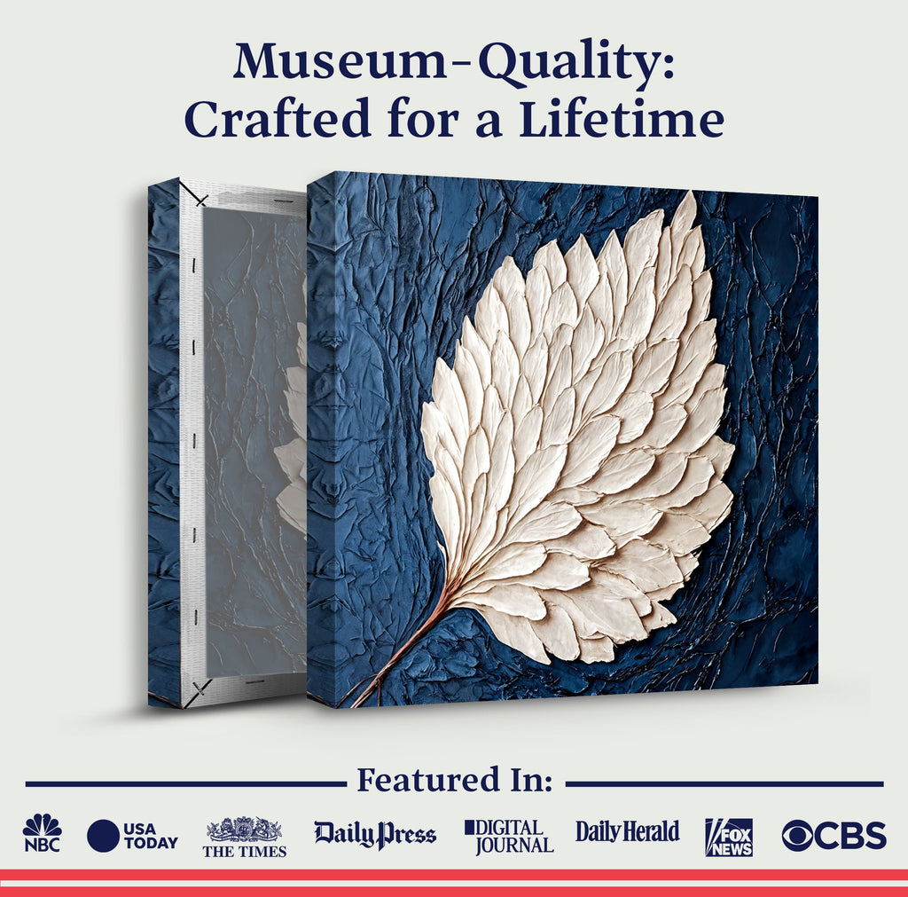 Ivory Bloom wall art with nature-inspired artwork - product view 6