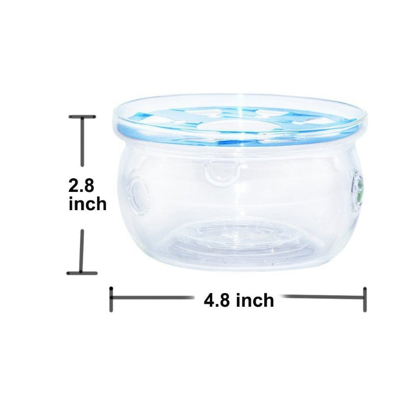 Teapot with Infuser + Warmer and 4 Cups tea set#3 with nature-inspired artwork - product view 6