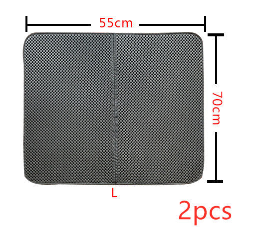 Double Layer Litter Cat Bed Pads Pet Cat Litter Mat Trapping Pets uncategorized / needs cleanup with nature-inspired artwork - product view 5