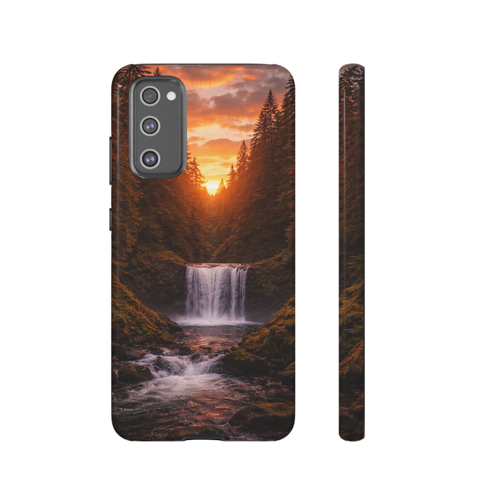 Evergreen Waterfall Phone Case phone case with nature-inspired artwork - product view 20