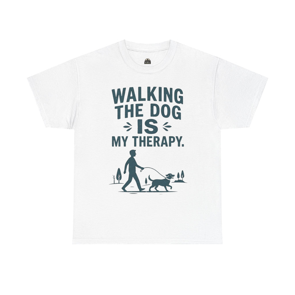 Walking the Dog Is My Therapy T t-shirt with nature-inspired artwork - product view 13