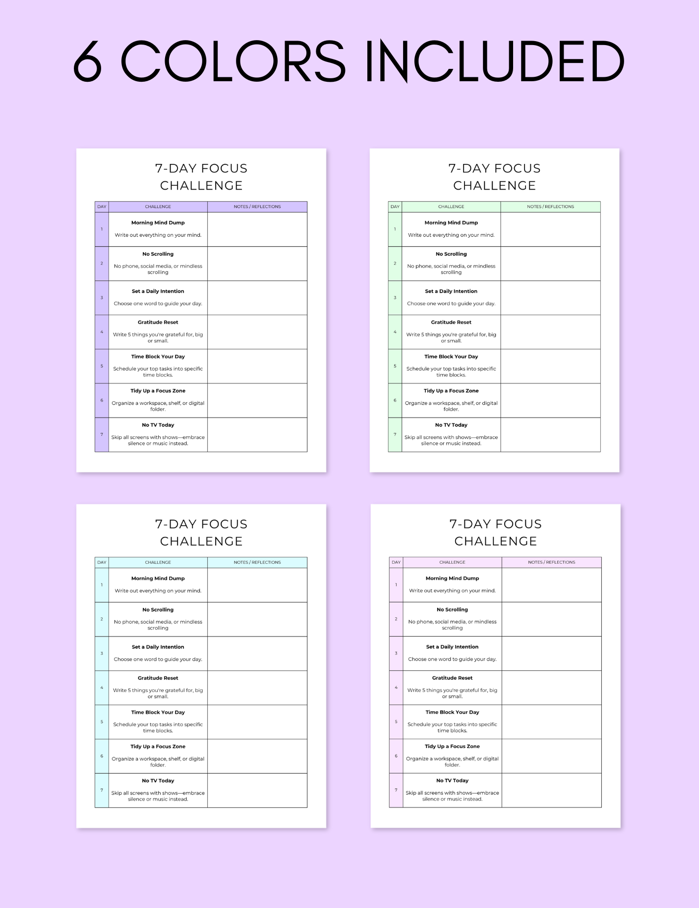 7-Day Focus Challenge