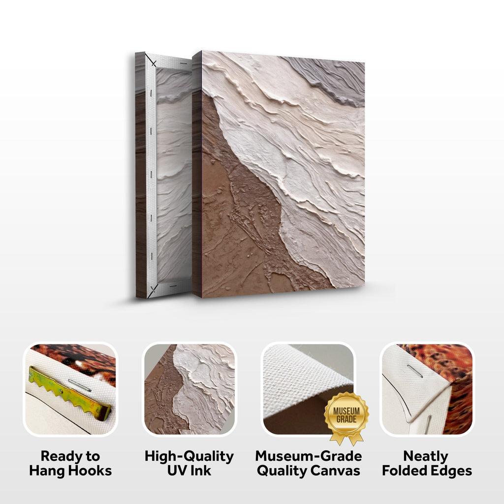 Abstract Earthy Waves wall art with nature-inspired artwork - product view 8