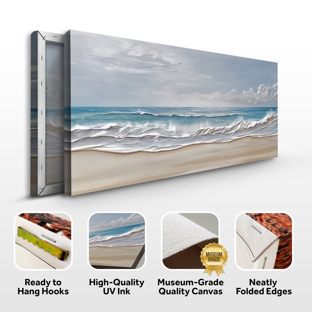 Serene Ocean Wave Coastal Vii wall art with nature-inspired artwork - product view 8
