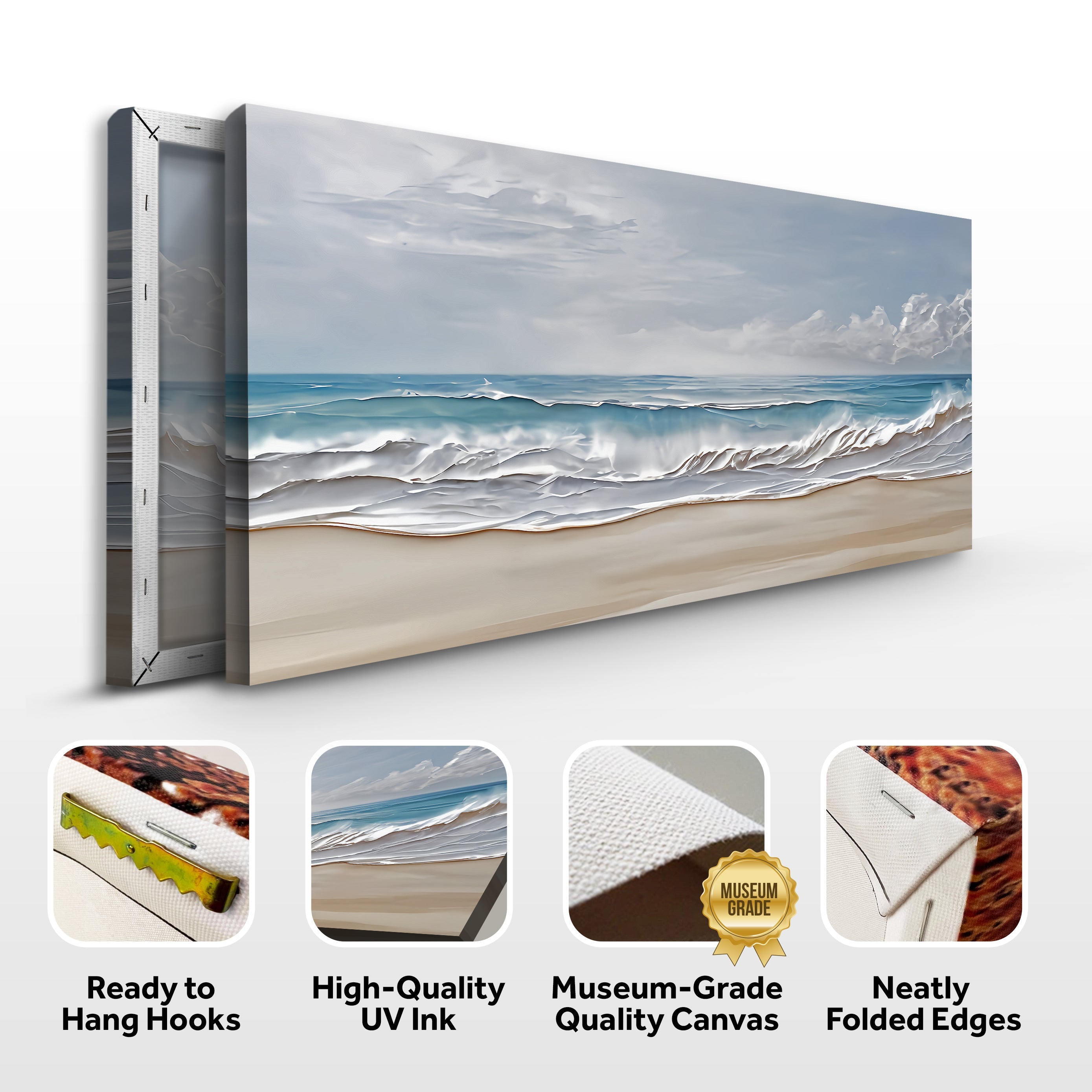 Serene Ocean Wave Coastal Vii wall art with nature-inspired artwork - product view 8