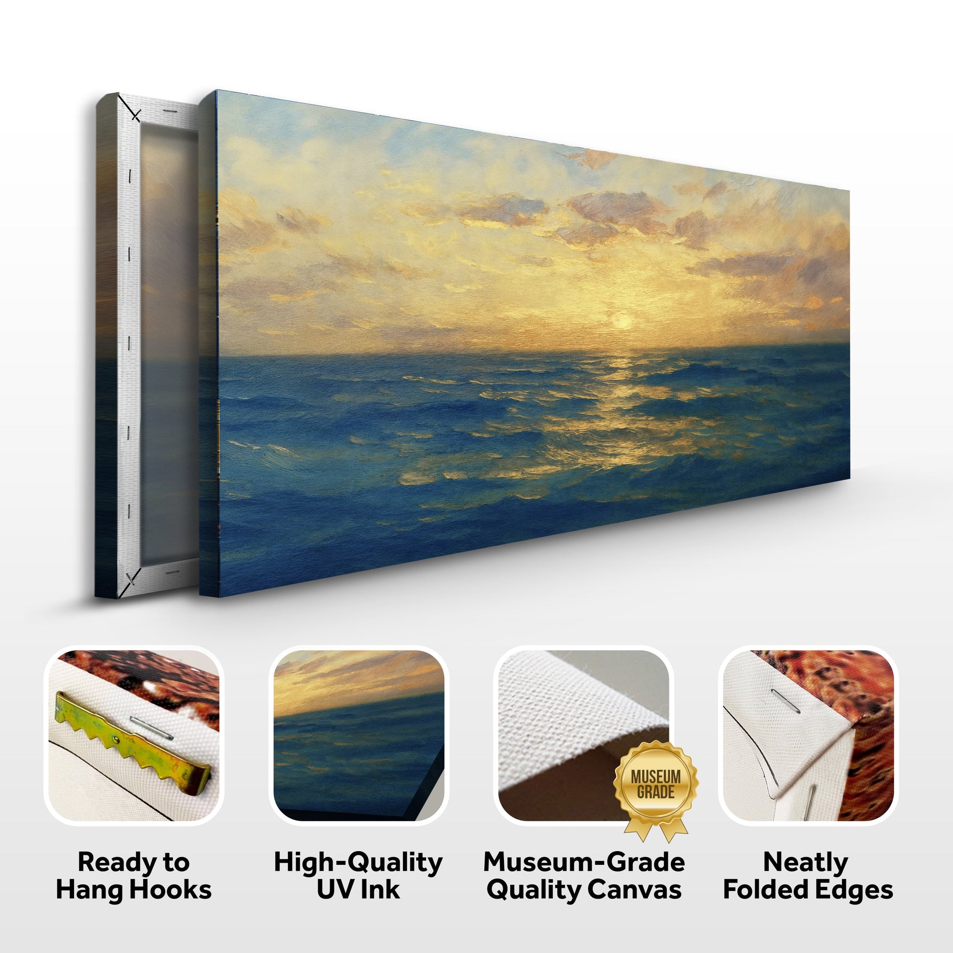 Waterscape Abstract Vii wall art with nature-inspired artwork - product view 8