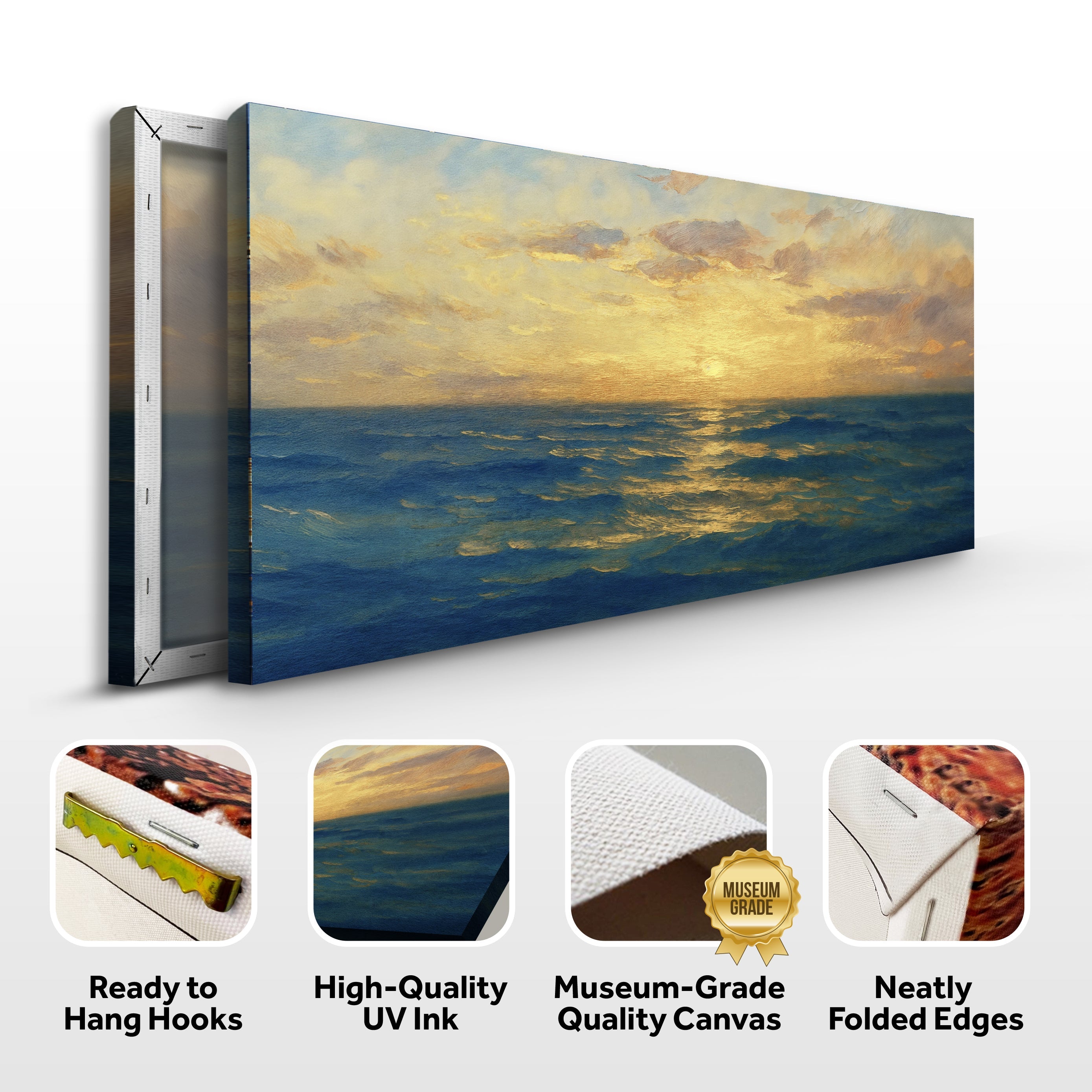 Waterscape Abstract Vii wall art with nature-inspired artwork - product view 8