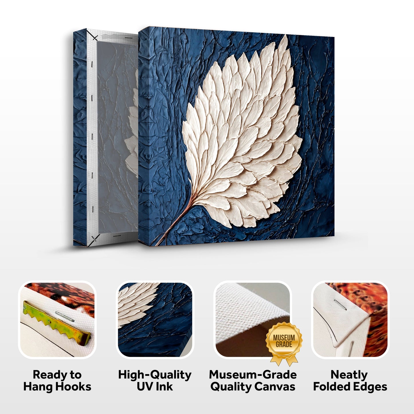 Ivory Bloom wall art with nature-inspired artwork - product view 8